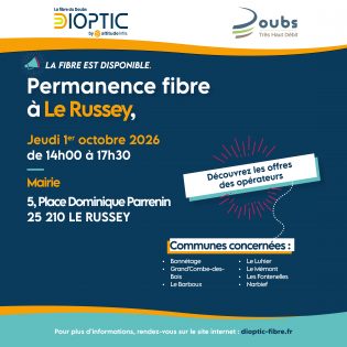 Visuel Réseaux Sociaux Permanence Opérateurs Le Russey