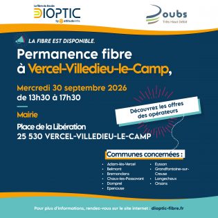 Visuel Réseaux Sociaux Permanence Opérateurs Vercel-Villedieu-le-Camp